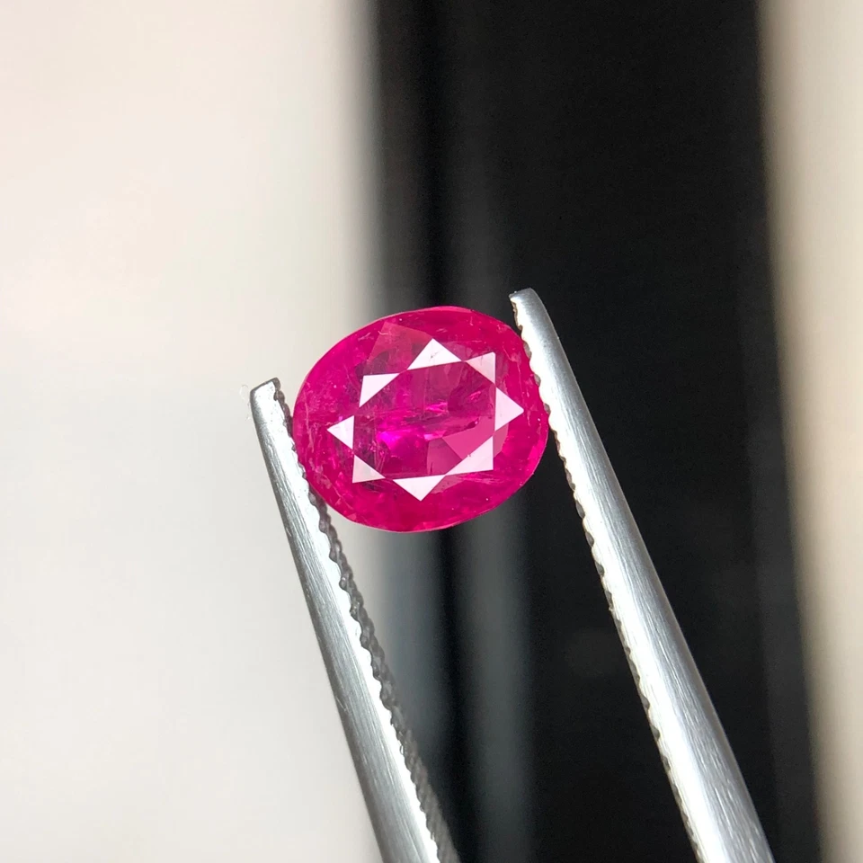 1.35Ct Natural Red Ruby Afghan Cushion Loose Faceted Gemstone - Image 2 of 4