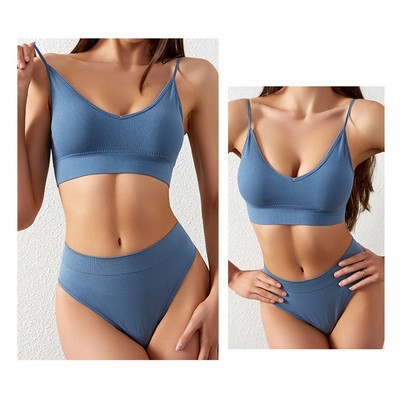 Einfaches kabelloses Bralette Set für Frauen für den täglichen Gebrauch und aktiven Lebensstil