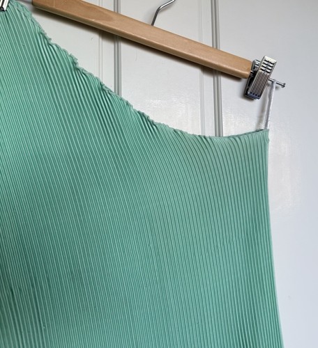 L'IDEE Lidee Dress Size AU 8/ US 4 Midi Gigi Aqua Green Side Slit One Shoulder - Foto 10 di 21