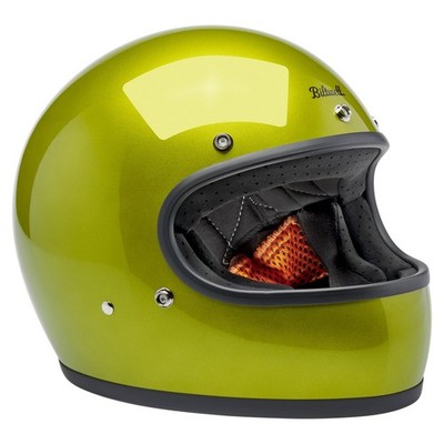 Biltwell Gringo Metallischer Lime Helm Größe S