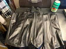 Women’s Black Underbust Corset Zip Front Solid Polyester Spandex Plus 4XL