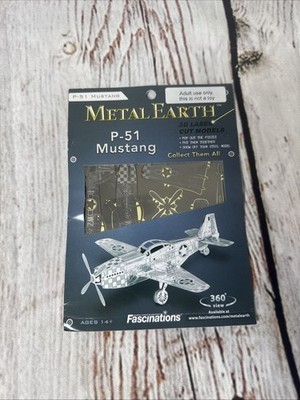 Metal Earth P-51 Mustang 3D Laser Cut Model Fascinations