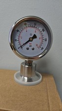 YTP60BF 0-10 bar (0-140 PSI) 316SS gauge 1.5 inch triclamp sanitary