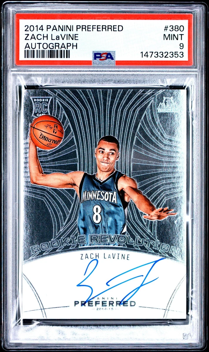 Zach LaVine Sports Trading Card Singles Autographed Basketball for