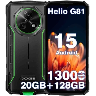 DOOGEE Fire 5 Pro AI Outdoor Handy 13000mAh 128GB Android 15 Dual SIM Smartphone