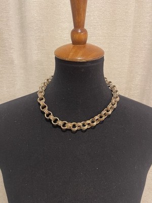 Elegant 17-Inch Gold Tone Triple Link Cable Chain Necklace With Lobster Clasp