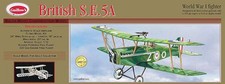 24" Wingspan British SE5A Laser Cut Kit