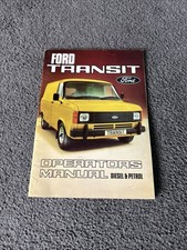 Operates Manual For Diesel And Petrol ford Transit Van 1978 Third Edition.