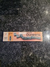 Vintage 1970 Milton Bradley Wooden Dragon Double Six Dominoes 28 Pc Complete