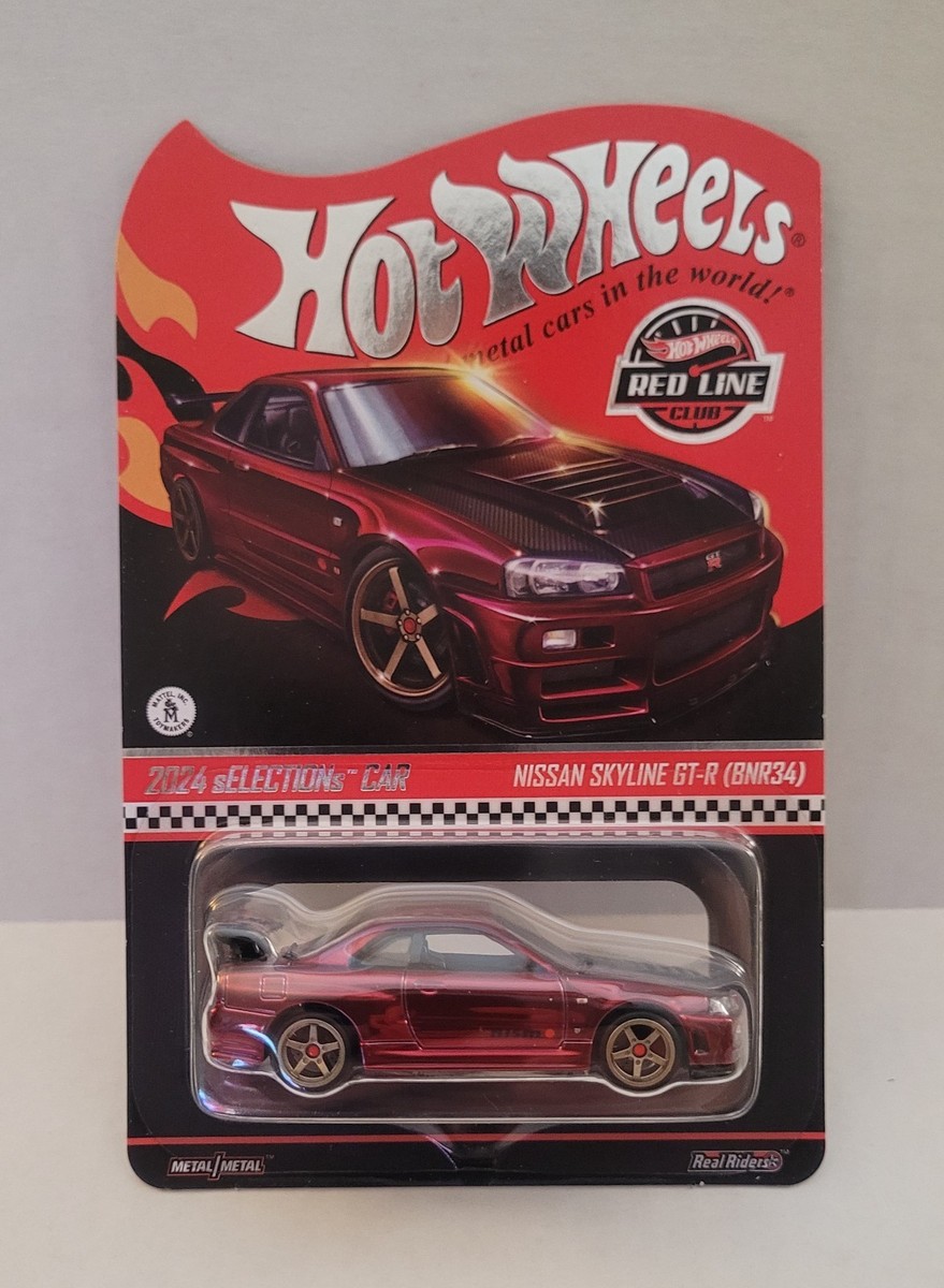 New Hot Wheels RLC 2024 Selections Car NISSAN SKYLINE GT-R (BNR34