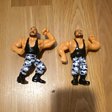 vintage 1991 WWF Series 2 The Bushwhackers (Butch and Luke) action figures