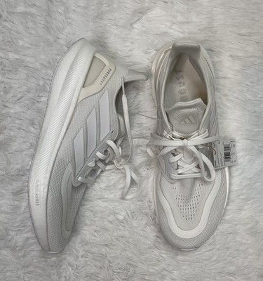Adidas Pureboost 5 Women s Size 10 White Athletic Shoes Running Sneakers ID3619