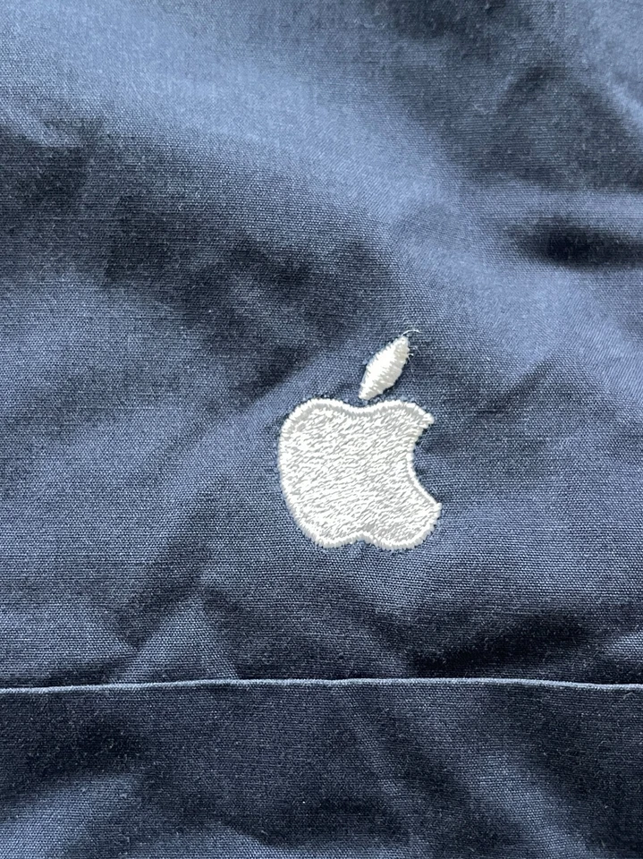 Apple Employee Shirt Mens Small Blue Button Down Long Sleeve - Image 2 of 4