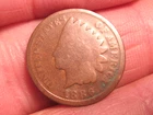 1886 TII, INDIAN HEAD CENT/PENNY,  FREE SHIPPING  (#696D)