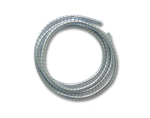 Pair (2) Chrome Spiral Cable Wraps Wire Tidy 1/4" & 3/8" I.D. - 第 3/4 張圖片