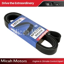 EPDM Serpentine Belt 6PK2130 for Ford F-150 Focus Hyundai Sonata Kia Volkswagen