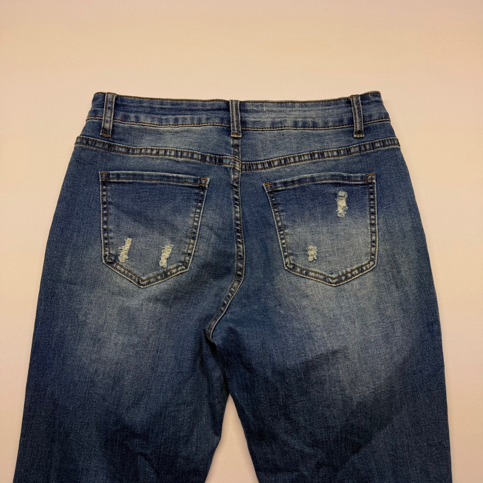 Unbranded Floral Leopard Patchwork Distressed Str… - image 3