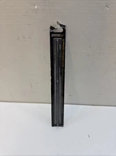 Johnson 1817-0000 Anodized Aluminum Black Straight Edge Rule 12 L x 1.5 W in.