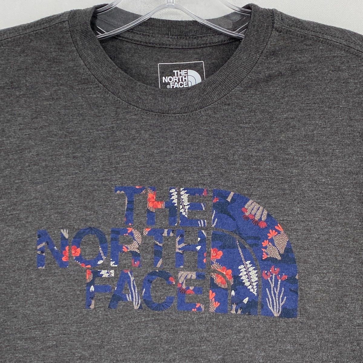 The North Face T Shirt Womens Small S Heather Gray Short