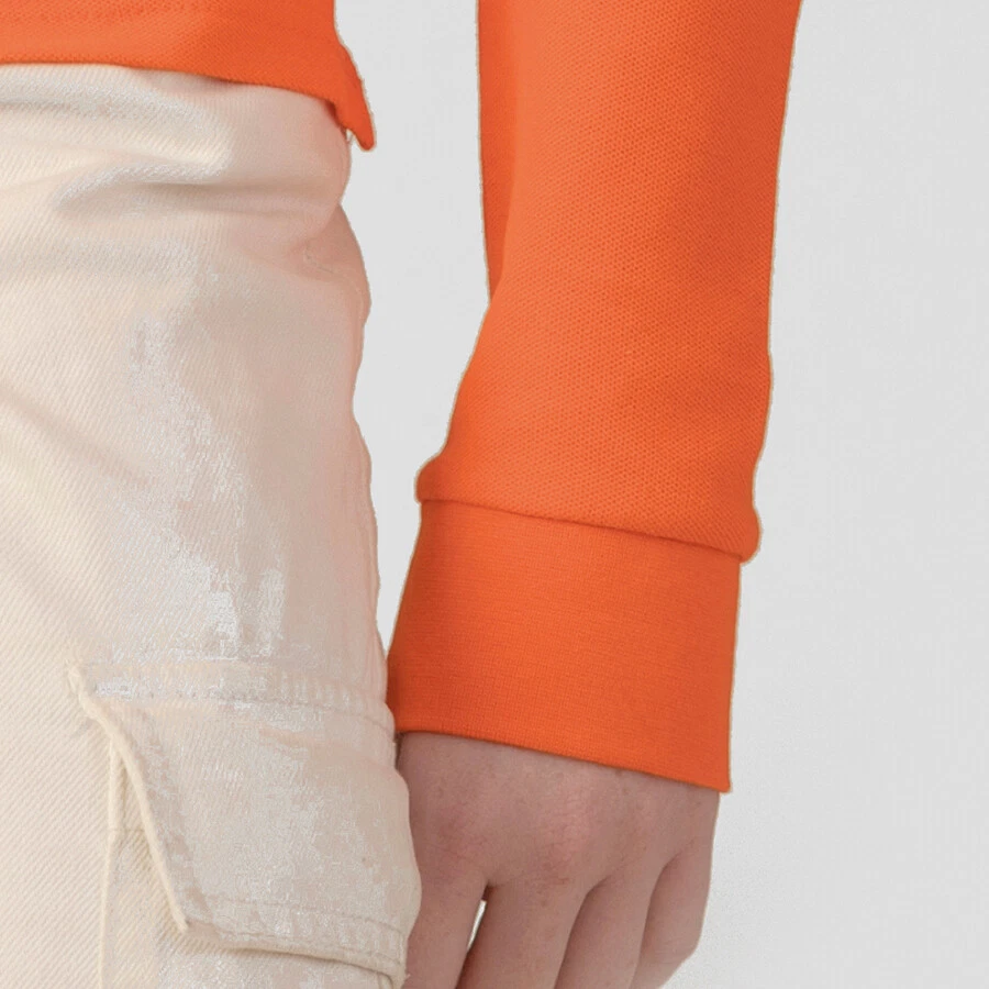 Polo donna manica lunga taglie e colori assortiti - Immagine 3 di 4