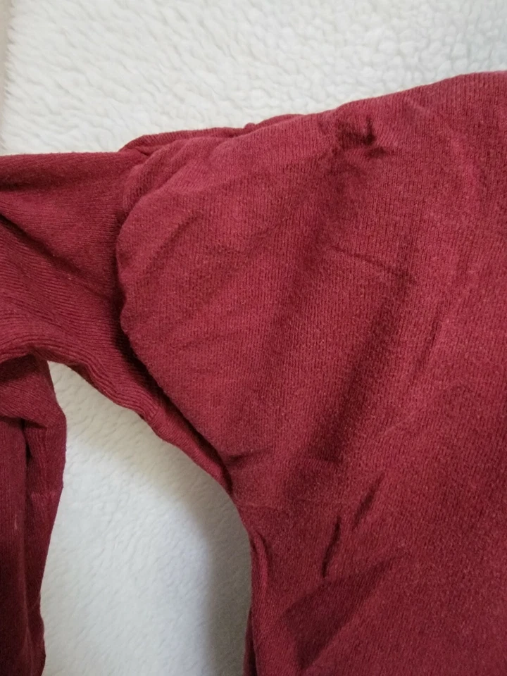 Camisa suéter blusa Charlotte Russe para mujer talla L grande borgoña Foto 4 de 4