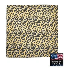 Hav-A-Hank LEOPARD Skin Fur PRINT Bandana Face Scarf Scarve Head Wrap*USA MADE