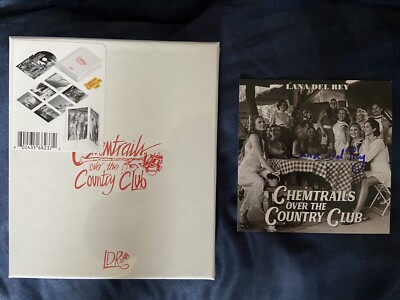 LANA DEL REY ''CHEMTRAILS OVER THE COUNTRY CLUB'' DELUXE CD BOX SET + SIGNED CARD 