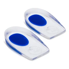 Silicone Gel Heel Cups Heel Lifts Support Pads for Men Women, 1 Pair Large