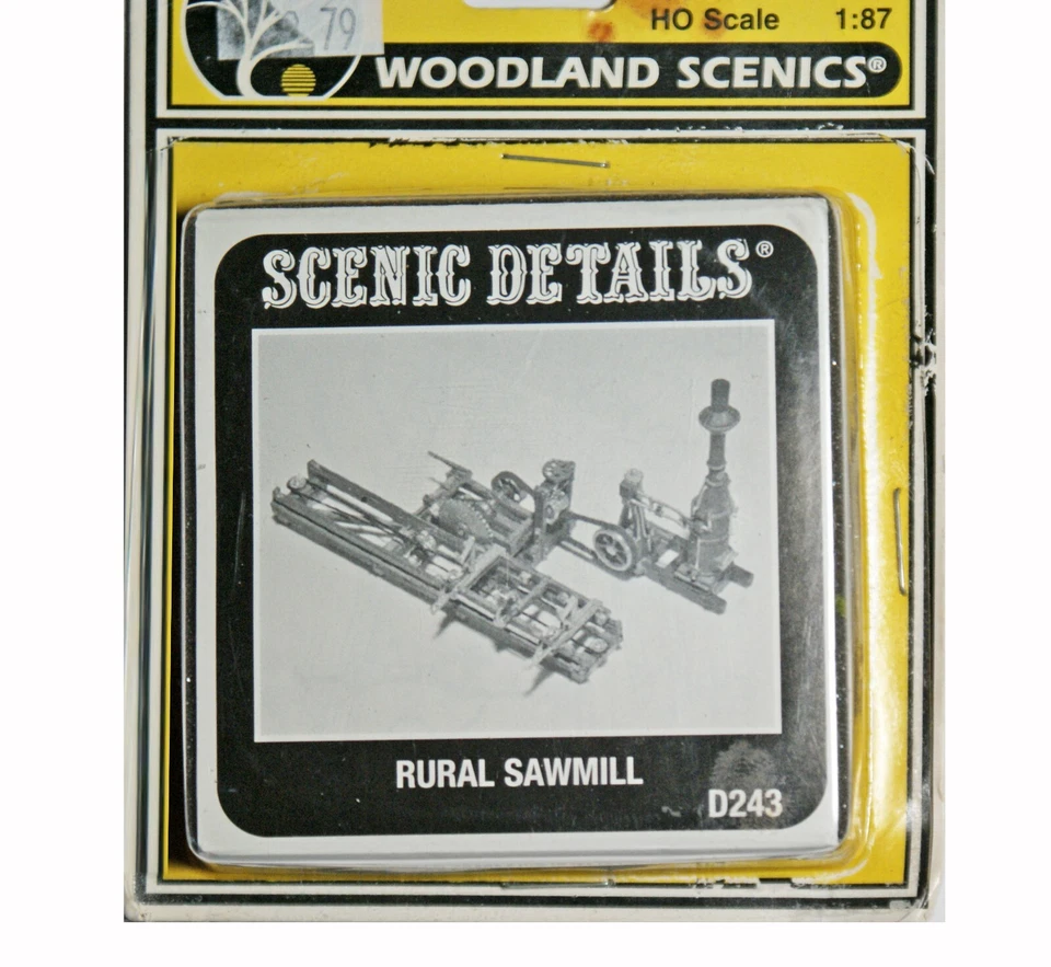 Woodland Scenics HO Scale Rural Sawmill Kit D243, New Old Stock, Scenic Details - Image 2 of 3