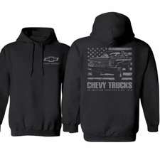 Classic Chevy Trucks Unisex Hoodie for Car Lovers, Country Farmer Cotton Tee