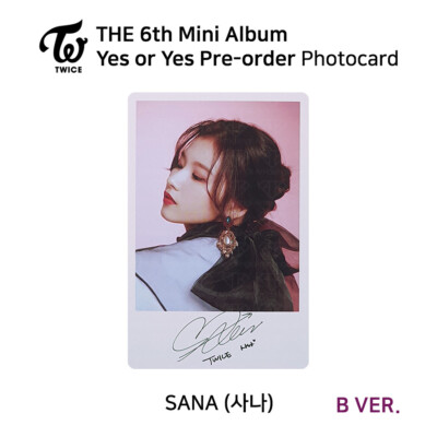TWICE 6th mini album YES or YES Photocard Each Member Pre-order