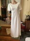 Genuine Vintage 60’s 70’s BRIDGETON STYLE White Evening Gown Maxi Dress Size 10
