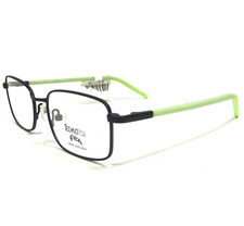 Marcos de gafas Technolite Flex para niños TLF6000 NEGRO engomado verde 48-16-130