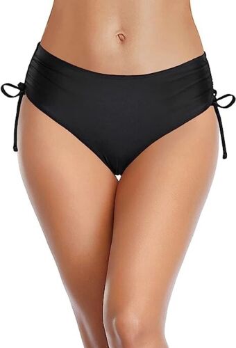 Tempt Me Bikini Bottoms Side Tie Adjustable Swimsuit Cheeky Swim Bottom Size M