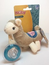 Nuby Llama Plush Toy Pacifier - blue/multi, one size