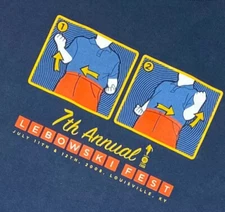 Big Lebowski Fest Shirt RARE 3XL Louisville KY 2008 Cult Classic The Dude Movie
