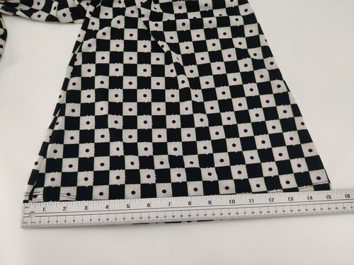 Pantalone donna Cato taglia 18/20W pull on fondo a campana nero bianco check estivo boho - Foto 10 di 11
