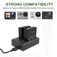 Battery or USB Charger Dual Port 900mAh For Sjcam Sj9000 Sj4000 Sj5000 Camera