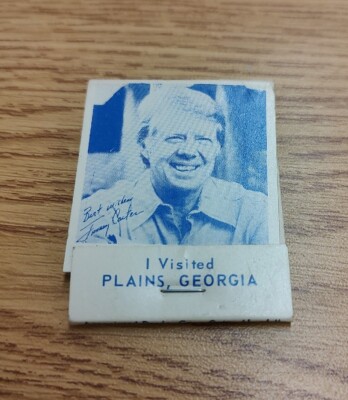 Vintage Jimmy Carter matchbook Our 39th President I visited Plains Georgia NOS