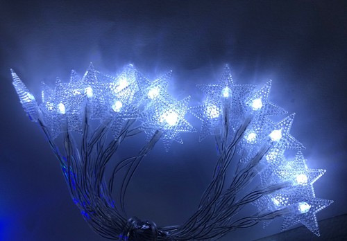 20 LED String Fairy Lights Pentagram Shape Fairy Strip Lamp Decor 3M - Picture 4 of 6