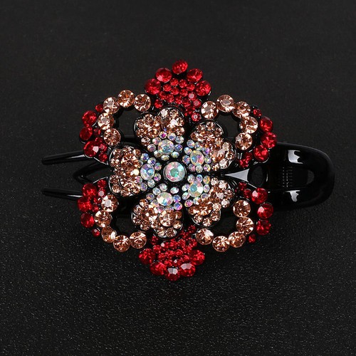Women Crystal Rhinestone Hairpin Hair Clips Hair Claw Fashion Hair Accessories - Picture 5 of 21