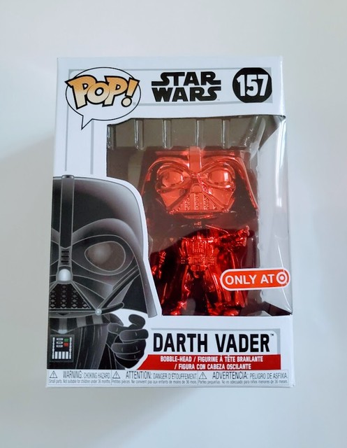 Funko Pop Disney Star Wars Red Chrome Darth Vader 157 Bobble Head for sale online | eBay