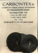 PENN 6/0 114H, 114HL, 114HSP, 114HLW & 115 CARBONTEX DRAG WASHERS