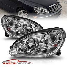 2000-2006 Projector Chrome Headlights For Mercedes Benz S-Class W220