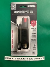 Sabre Red Jogger Runner Pepper Gel UV Spray .75oz Self Defense EXP 03-30