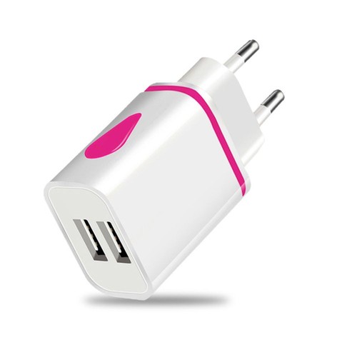 5V 2.1A Dual USB Quick Charge Universal EU Plug Adapter Fast Charger Chargers - Zdjęcie 11 z 11