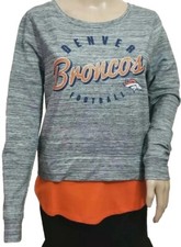 DENVER BRONCOS Official NFL Juniors Collection Sweatshirt Size Large 11/13 EUC
