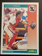 1992 Score #298 Lance Parrish California Angels