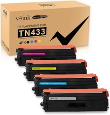 4PK TN433 TN431 Toner fits For Brother HL-L8260cdw HL-8360cdw MFC-L8900cdw 8610