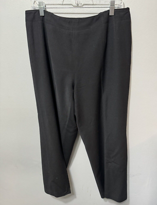 Talbots Woman Petites Size 14W Fully Lined 96% Wool Black Pants